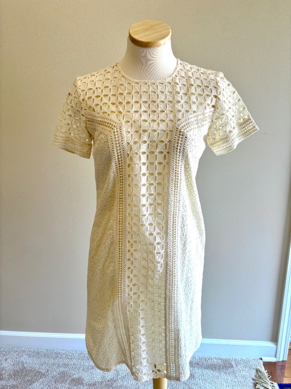 Sundance Eyelet Dress with under slip dress - Picture 1 of 3